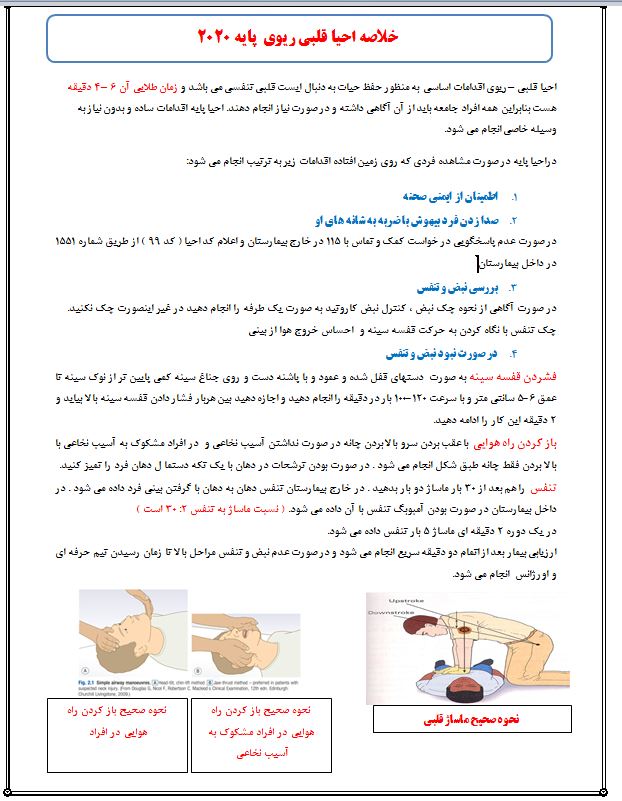 احیا قلبی ریوی پایه
